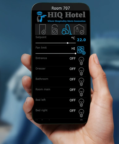 Mobilno upravljanje hotelske sobe